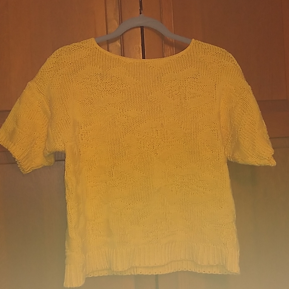 Yellow Knit Maven Shirt